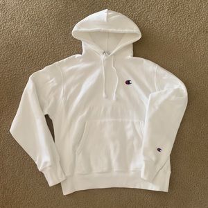 Like new Champion reverse weave hoodie white